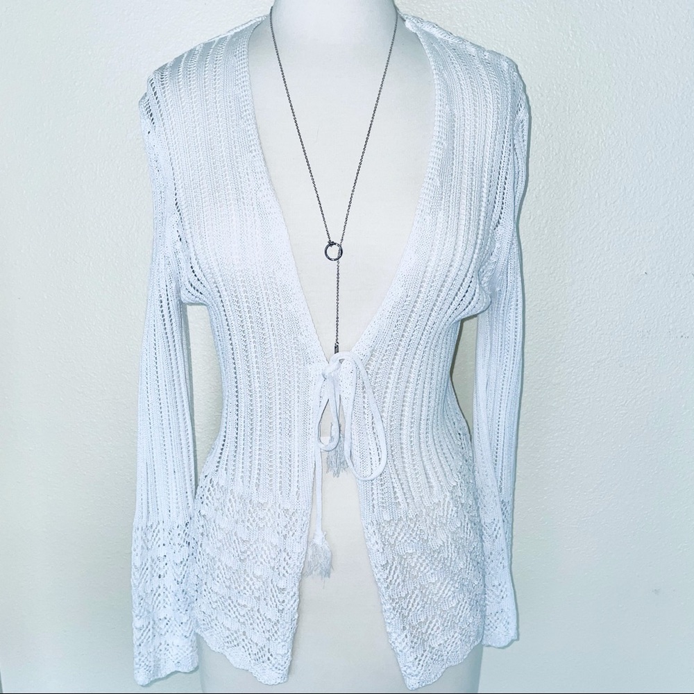 2/$30🧡Cupio White Lace Cardigan NWT